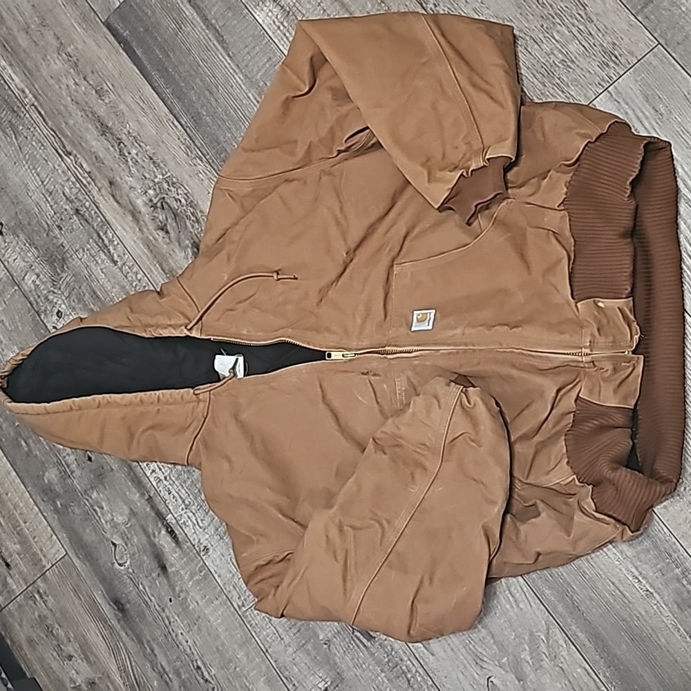 Carhartt Brown Duck Loose Fit Jacket